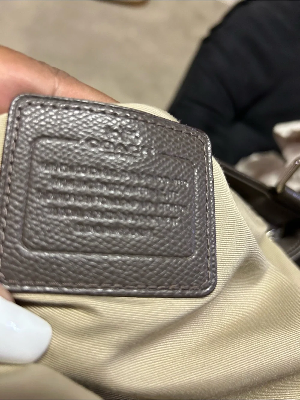Coach dark brown